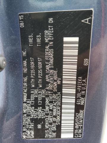 Photo 10 from auction – 2015 TOYOTA SIENNA LE with VIN 5TDKK3DCXFS650534