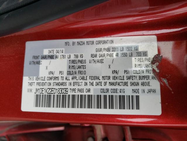 Photo 10 from auction – 2014 MAZDA MAZDA2 SPO with VIN JM1DE1KZ2E0183039