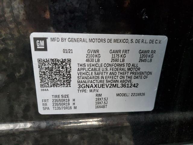 Photo 10 from auction – 2021 CHEVROLET EQUINOX LT with VIN 3GNAXUEV2ML361242