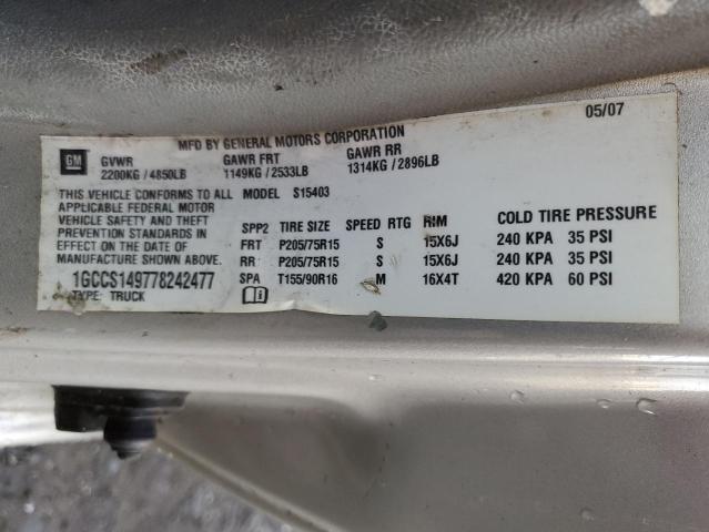 Photo 10 from auction – 2007 CHEVROLET COLORADO with VIN 1GCCS149778242477