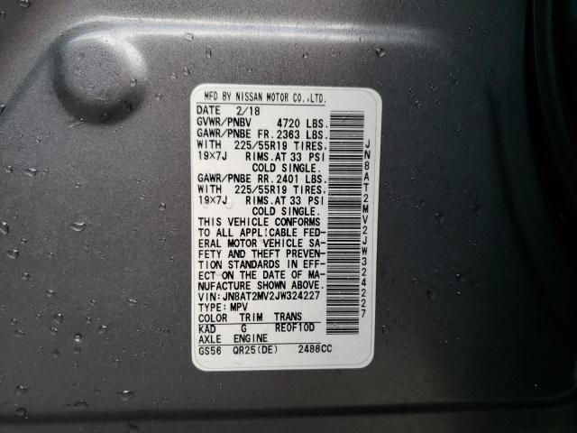 Photo 10 from auction – 2018 NISSAN ROGUE S with VIN JN8AT2MV2JW324227