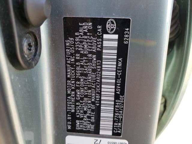 Photo 10 from auction – 2010 TOYOTA CAMRY BASE with VIN 4T4BF3EK7AR024813