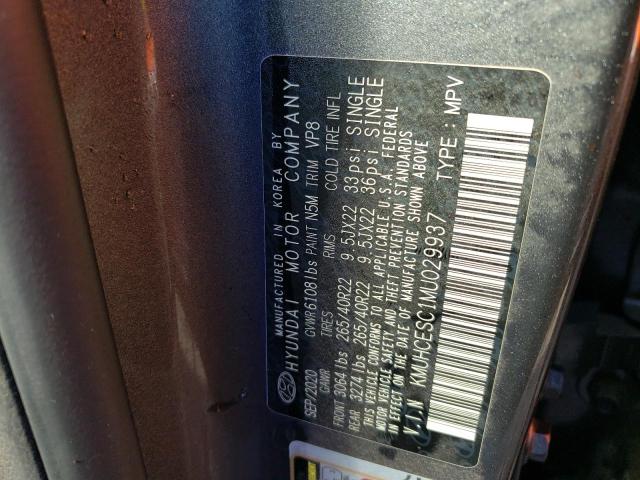 Photo 10 from auction – 2021 GENESIS GV80 BASE with VIN KMUHCESC1MU029937