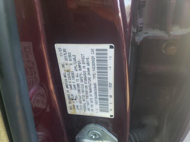 Photo 10 from auction – 2008 HONDA ACCORD with VIN 1HGCP26468A048480