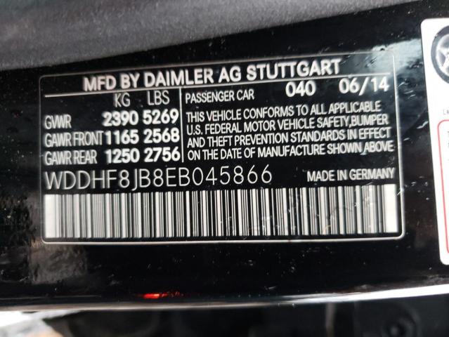Photo 10 from auction – 2014 MERCEDES-BENZ E 350 4MAT with VIN WDDHF8JB8EB045866