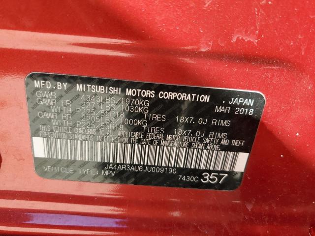 Photo 10 from auction – 2018 MITSUBISHI OUTLANDER with VIN JA4AR3AU6JU009190