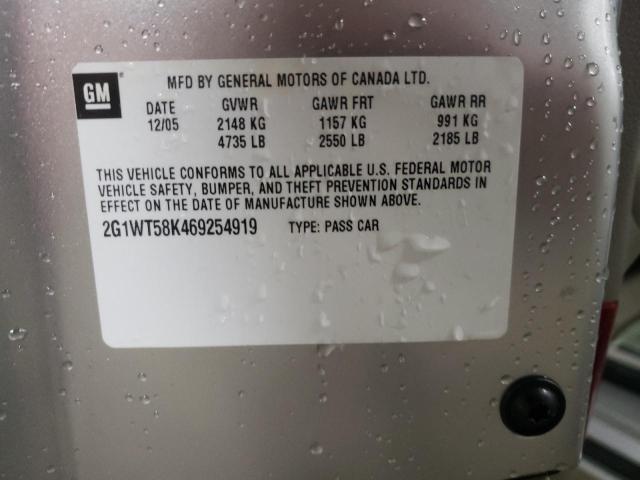 Photo 10 from auction – 2006 CHEVROLET IMPALA LT with VIN 2G1WT58K469254919