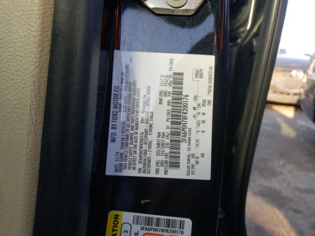 Photo 10 from auction – 2015 FORD FUSION SE with VIN 3FA6P0H78FR200176