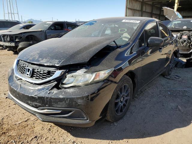 Photo 2 from auction – 2014 HONDA CIVIC LX with VIN 19XFB2F54EE205676
