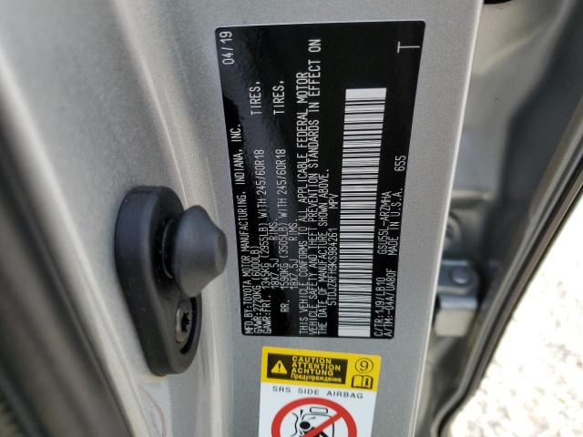 Photo 10 from auction – 2019 TOYOTA HIGHLANDER with VIN 5TDJZRFH9KS984261