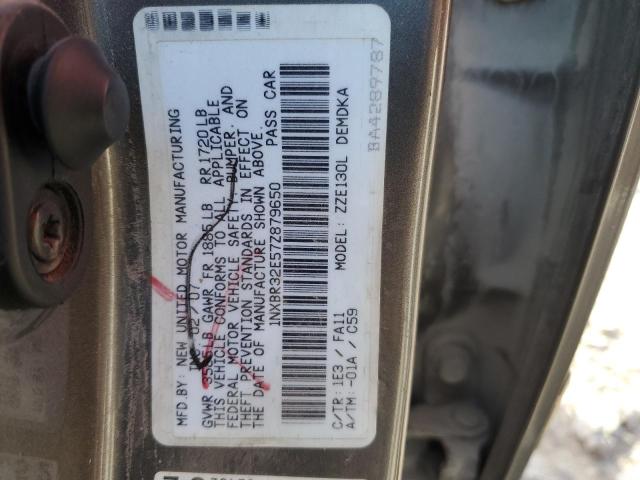 Photo 10 from auction – 2007 TOYOTA COROLLA CE with VIN 1NXBR32E57Z879650