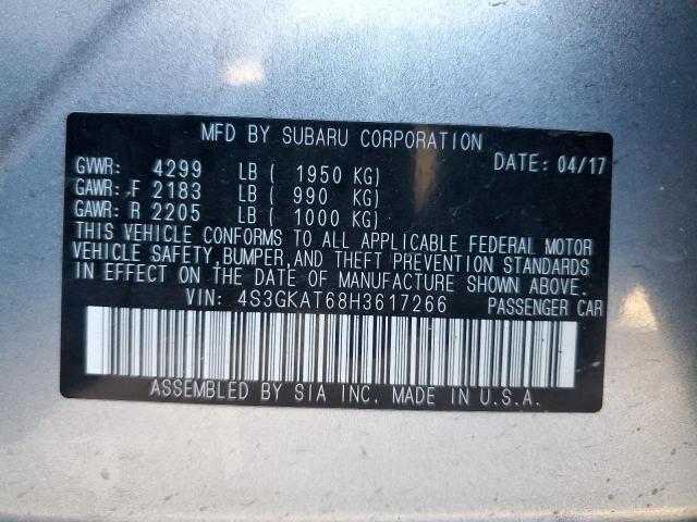 Photo 10 from auction – 2017 SUBARU IMPREZA LI with VIN 4S3GKAT68H3617266