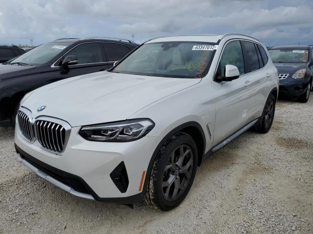 Photo 2 from auction – 2022 BMW X3 SDRIVE3 with VIN 5UX43DP06N9N08187
