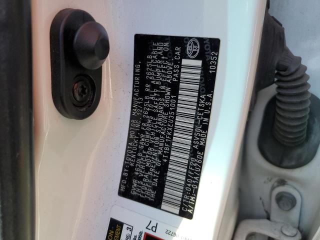 Photo 10 from auction – 2014 TOYOTA CAMRY L with VIN 4T1BF1FKXEU351001