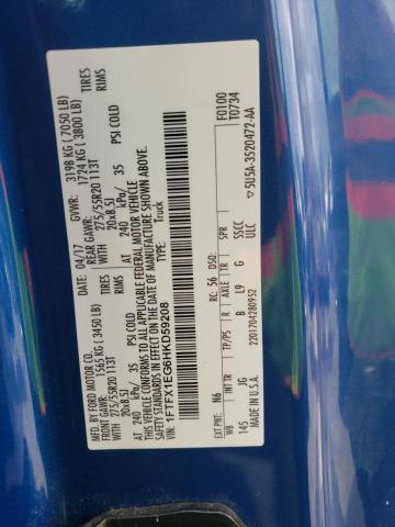 Photo 10 from auction – 2017 FORD F150 SUPER with VIN 1FTFX1EG6HKD59208