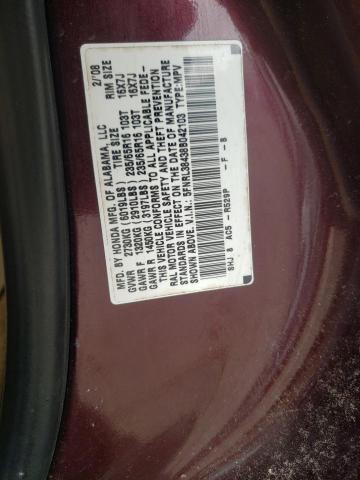 Photo 10 from auction – 2008 HONDA ODYSSEY EX with VIN 5FNRL38438B042103