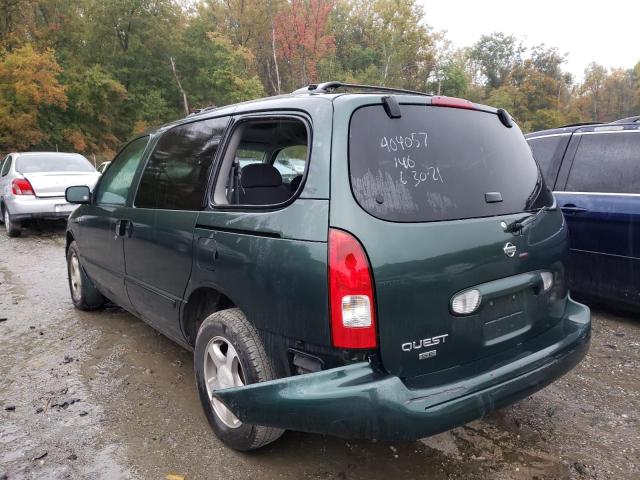 Photo 3 from auction – 2002 NISSAN QUEST SE with VIN 4N2ZN16T32D820999