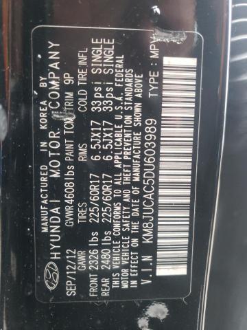 Photo 10 from auction – 2013 HYUNDAI TUCSON GLS with VIN KM8JUCAC5DU603989