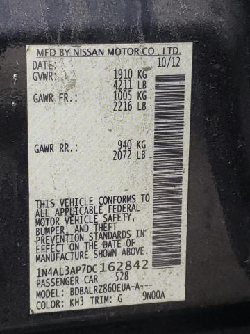 Photo 10 from auction – 2013 NISSAN ALTIMA 2.5 with VIN 1N4AL3AP7DC162842
