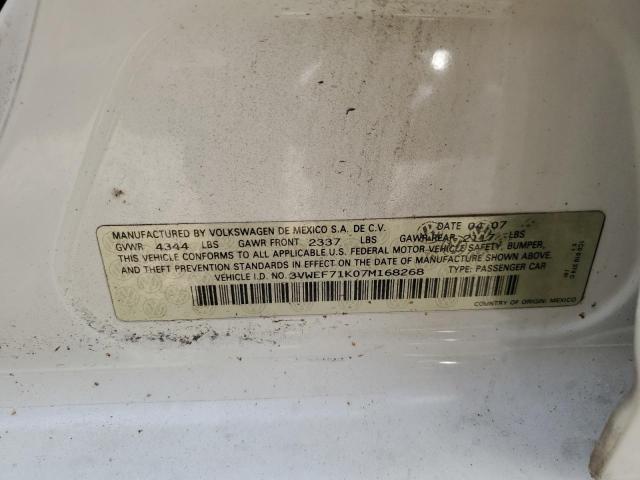 Photo 10 from auction – 2007 VOLKSWAGEN JETTA WOLF with VIN 3VWEF71K07M168268