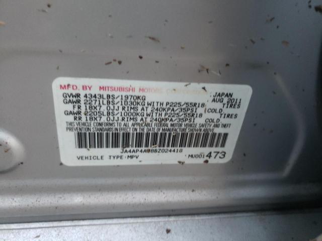 Photo 10 from auction – 2011 MITSUBISHI OUTLANDER with VIN JA4AP4AU8BZ024418