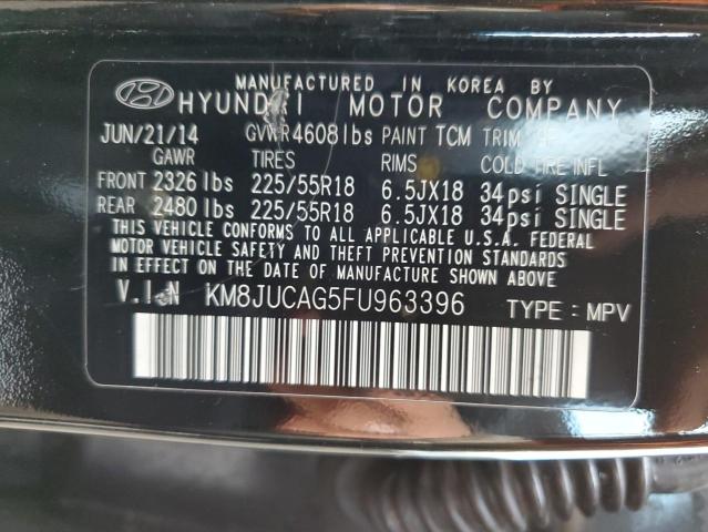 Photo 10 from auction – 2015 HYUNDAI TUCSON with VIN KM8JUCAG5FU963396