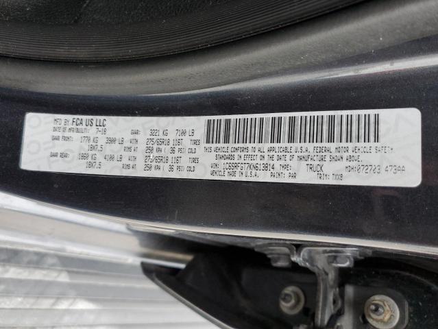 Photo 10 from auction – 2019 RAM 1500 TRADE with VIN 1C6SRFGT7KN613814