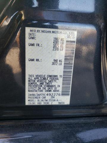 Photo 10 from auction – 2015 NISSAN ALTIMA 3.5 with VIN 1N4BL3AP7FC492276