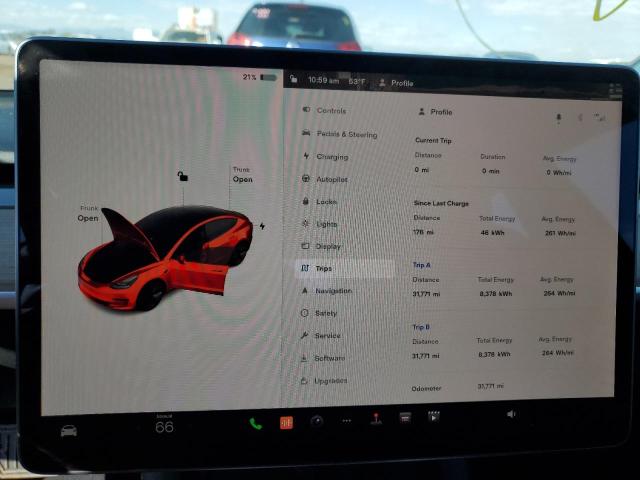 Photo 9 from auction – 2022 TESLA MODEL 3 with VIN 5YJ3E1EB4NF190988