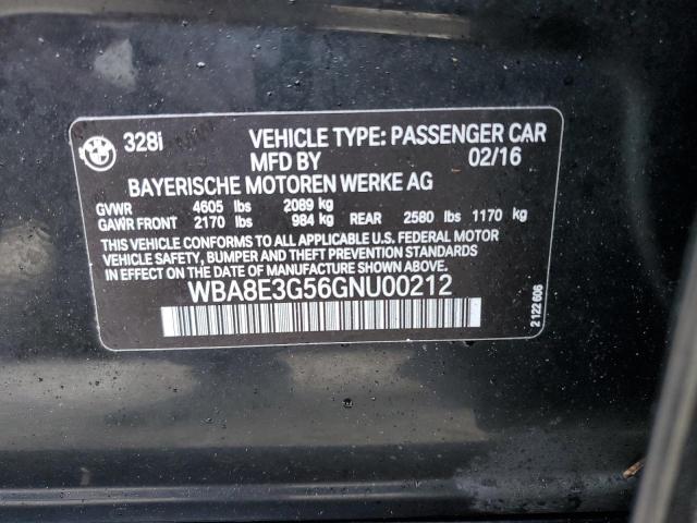 Photo 10 from auction – 2016 BMW 328 XI SUL with VIN WBA8E3G56GNU00212