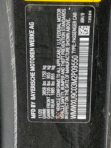 Photo 10 from auction – 2021 MINI COOPER S with VIN WMWXU9C03M2P09550