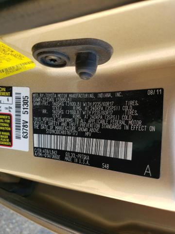 Photo 10 from auction – 2011 TOYOTA SIENNA XLE with VIN 5TDYK3DC4BS167173