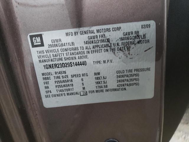 Photo 10 from auction – 2009 CHEVROLET TRAVERSE L with VIN 1GNER23D29S144440