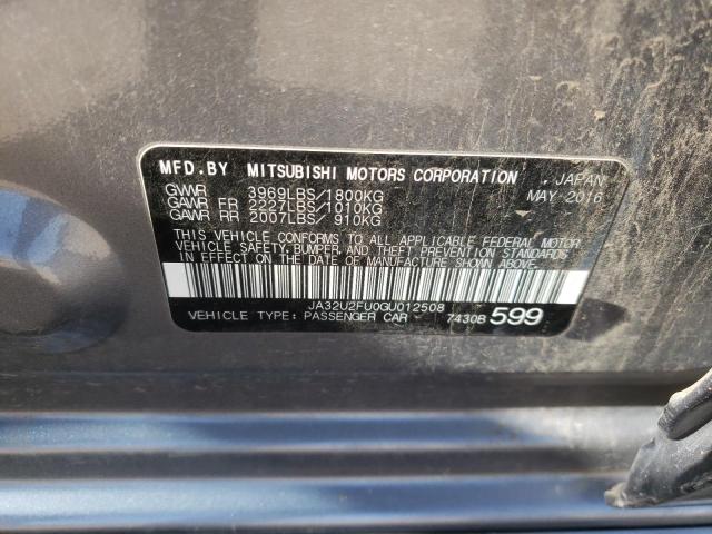 Photo 10 from auction – 2016 MITSUBISHI LANCER ES with VIN JA32U2FU0GU012508