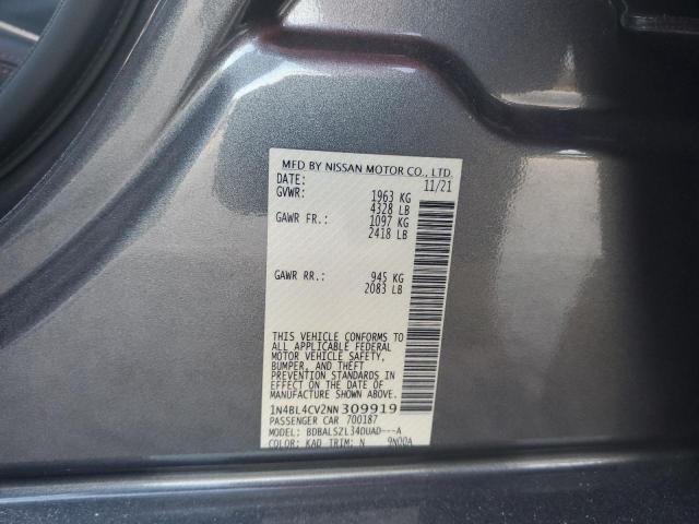 Photo 10 from auction – 2022 NISSAN ALTIMA SR with VIN 1N4BL4CV2NN309919