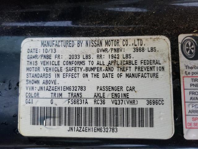 Photo 10 from auction – 2014 NISSAN 370Z BASE with VIN JN1AZ4EH1EM632783