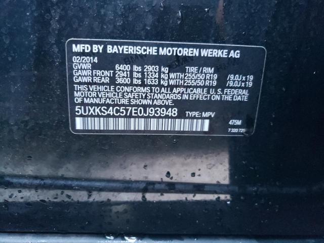 Photo 10 from auction – 2014 BMW X5 XDRIVE3 with VIN 5UXKS4C57E0J93948