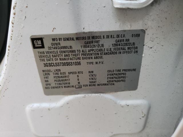 Photo 10 from auction – 2008 SATURN VUE XR with VIN 3GSCL53738S631036