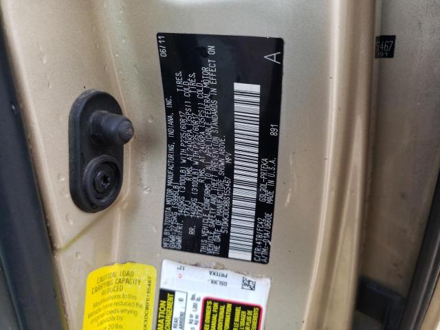 Photo 10 from auction – 2011 TOYOTA SIENNA LE with VIN 5TDKK3DC8BS155467