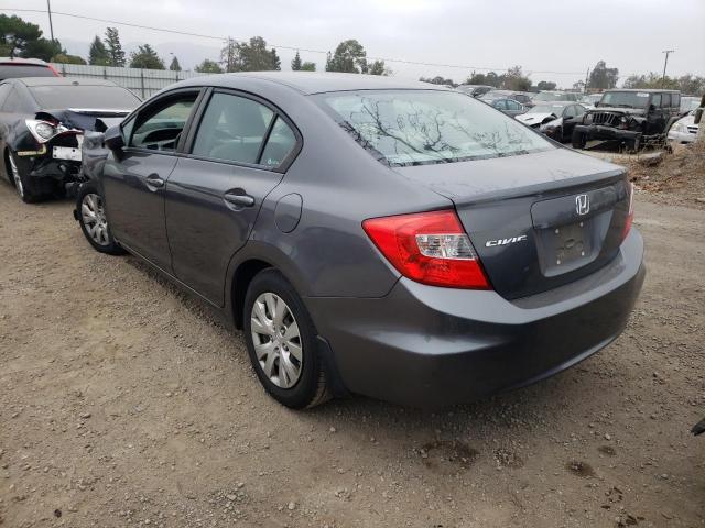 Photo 3 from auction – 2012 HONDA CIVIC LX with VIN 2HGFB2F57CH561607