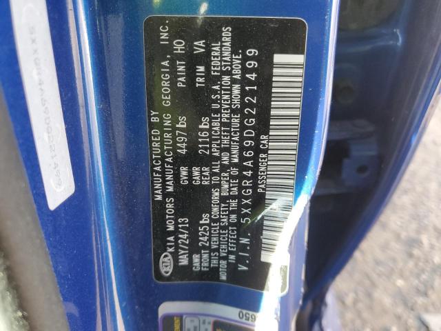 Photo 10 from auction – 2013 KIA OPTIMA SX with VIN 5XXGR4A69DG221499