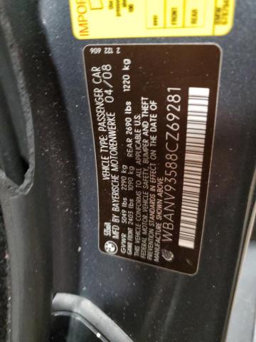 Photo 10 from auction – 2008 BMW 535 XI with VIN WBANV93588CZ69281