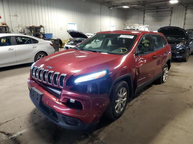 Photo 2 from auction – 2015 JEEP CHEROKEE S with VIN 1C4PJMAB0FW557273