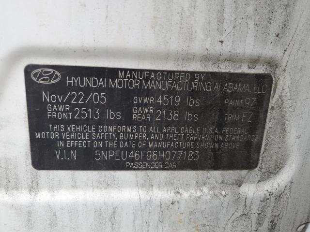 Photo 10 from auction – 2006 HYUNDAI SONATA GLS with VIN 5NPEU46F96H077183