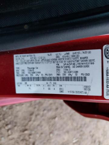 Photo 10 from auction – 2014 FORD FIESTA SE with VIN 3FADP4EJ3EM103199