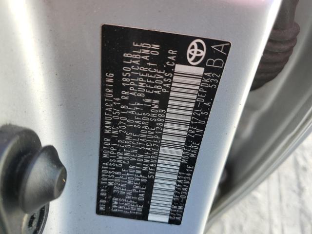 Photo 10 from auction – 2014 TOYOTA COROLLA L with VIN 5YFBURHE7EP138889