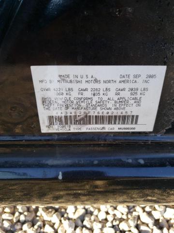 Photo 10 from auction – 2006 MITSUBISHI GALANT with VIN 4A3AB26F76E021457