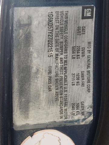 Photo 10 from auction – 2007 CADILLAC DTS with VIN 1G6KD57Y27U221515