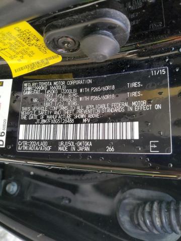 Photo 10 from auction – 2016 LEXUS GX 460 with VIN JTJBM7FX8G5128488