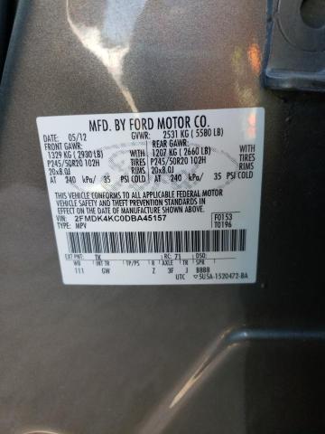 Photo 10 from auction – 2013 FORD EDGE LIMIT with VIN 2FMDK4KC0DBA45157
